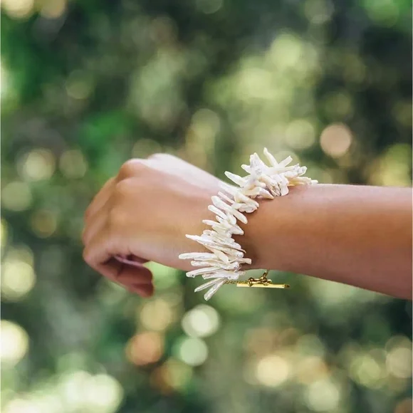 Cult Gaia Aliza 8" Freshwater Pearl Bracelet New With Tags In Box - Picture 1 of 14